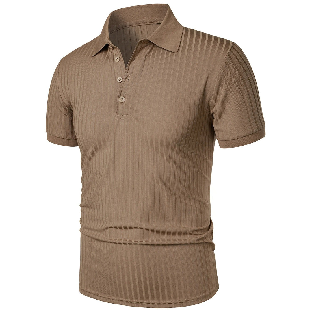 Behagelig & stilfuld åndbar herrepoloshirt med knapslå – Nevan