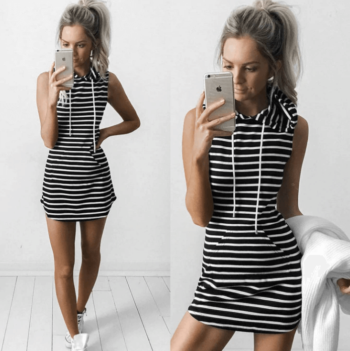 Trendy ærmeløs mini-sommerskjole med twist-detalje – Liora
