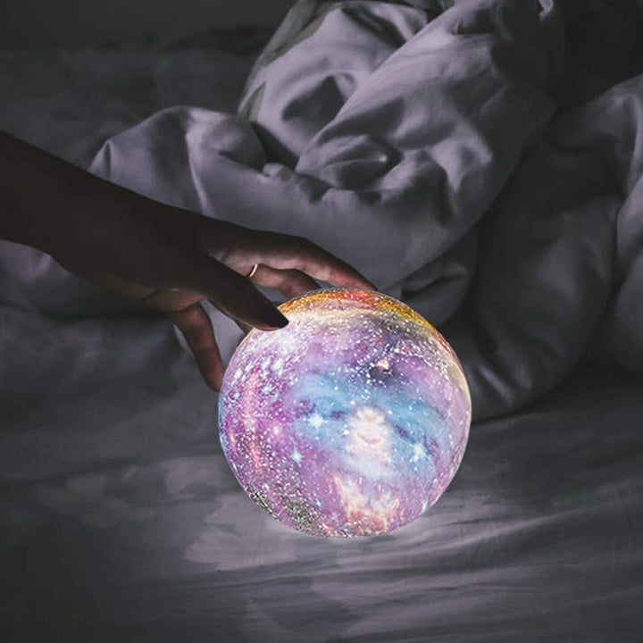 Natlampe med stjernehimmel og touchkontrol - Orion