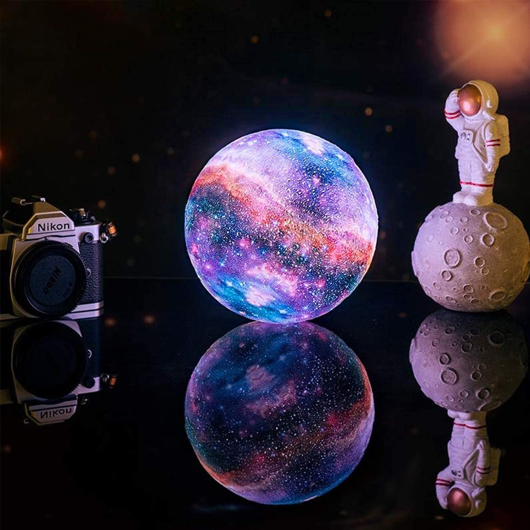 Natlampe med stjernehimmel og touchkontrol - Orion