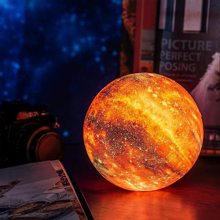Natlampe med stjernehimmel og touchkontrol - Orion