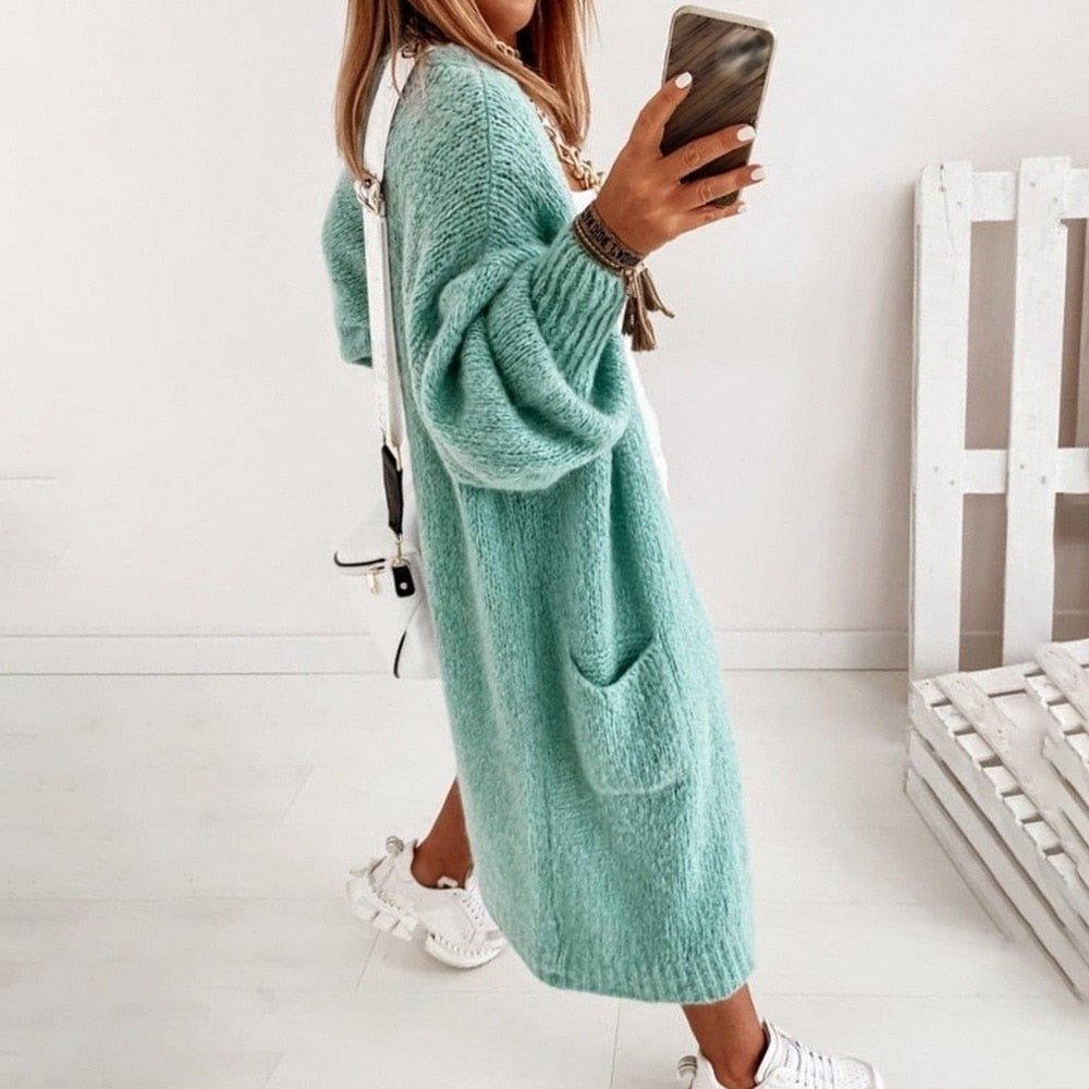 Blødt Strikket Oversized Damecardigan - Sienna