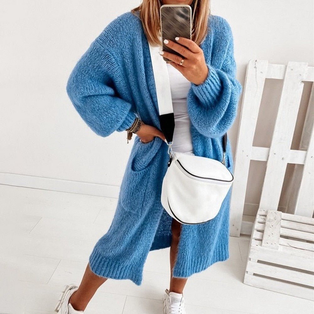 Blødt Strikket Oversized Damecardigan - Sienna
