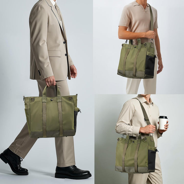 Laptop-skuldertaske med flere rum og justerbar skulderrem – MetroCarry