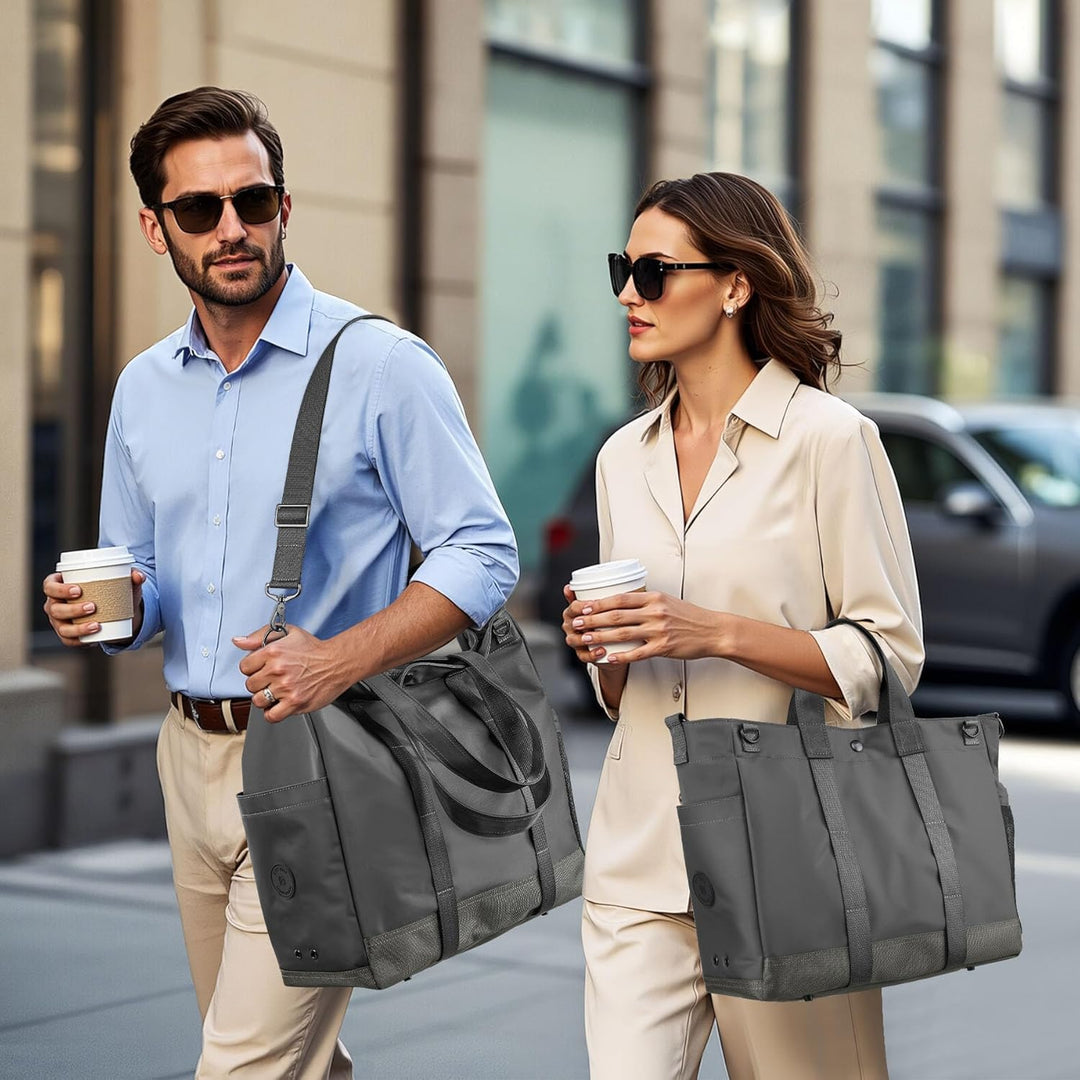 Laptop-skuldertaske med flere rum og justerbar skulderrem – MetroCarry