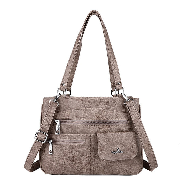 Skulder- og crossbody-taske til damer med flere rum – FlexiCarry