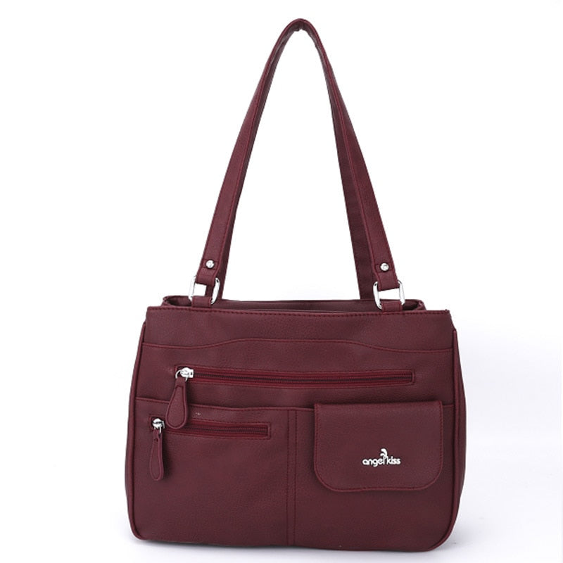 Skulder- og crossbody-taske til damer med flere rum – FlexiCarry