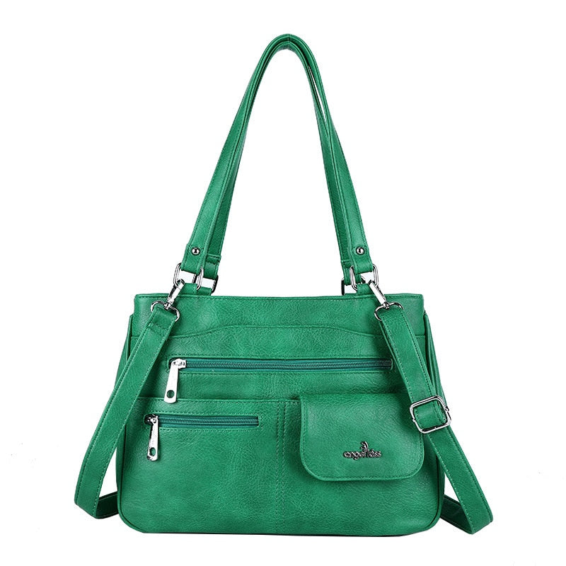 Skulder- og crossbody-taske til damer med flere rum – FlexiCarry