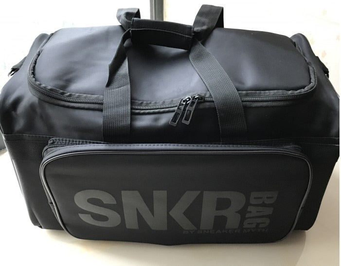 Vandtæt rejsetaske med flere rum til sneakers og udstyr