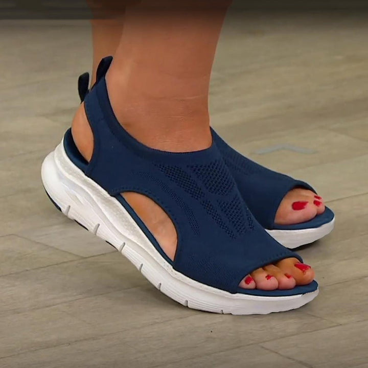 Mesh plateau-sandaler til damer – Nova