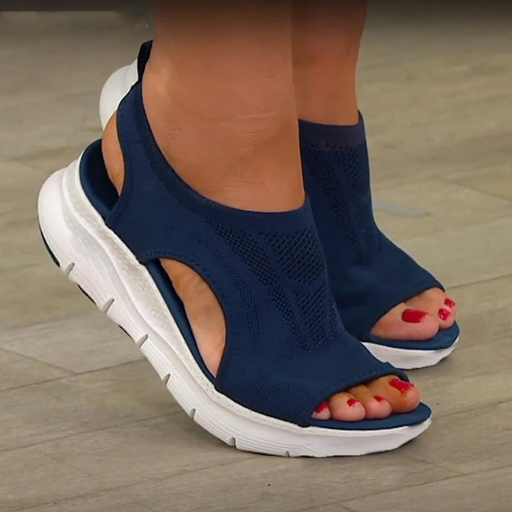 Mesh plateau-sandaler til damer – Nova