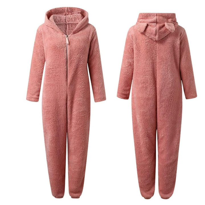 Superblød Fleece-Onesie med Bjørneører - BearHug