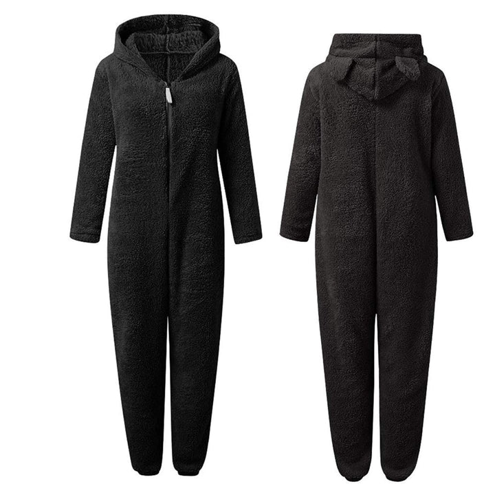 Superblød Fleece-Onesie med Bjørneører - BearHug