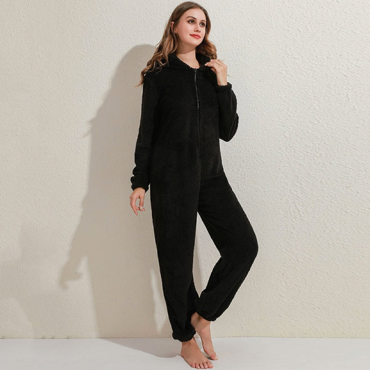 Superblød Fleece-Onesie med Bjørneører - BearHug