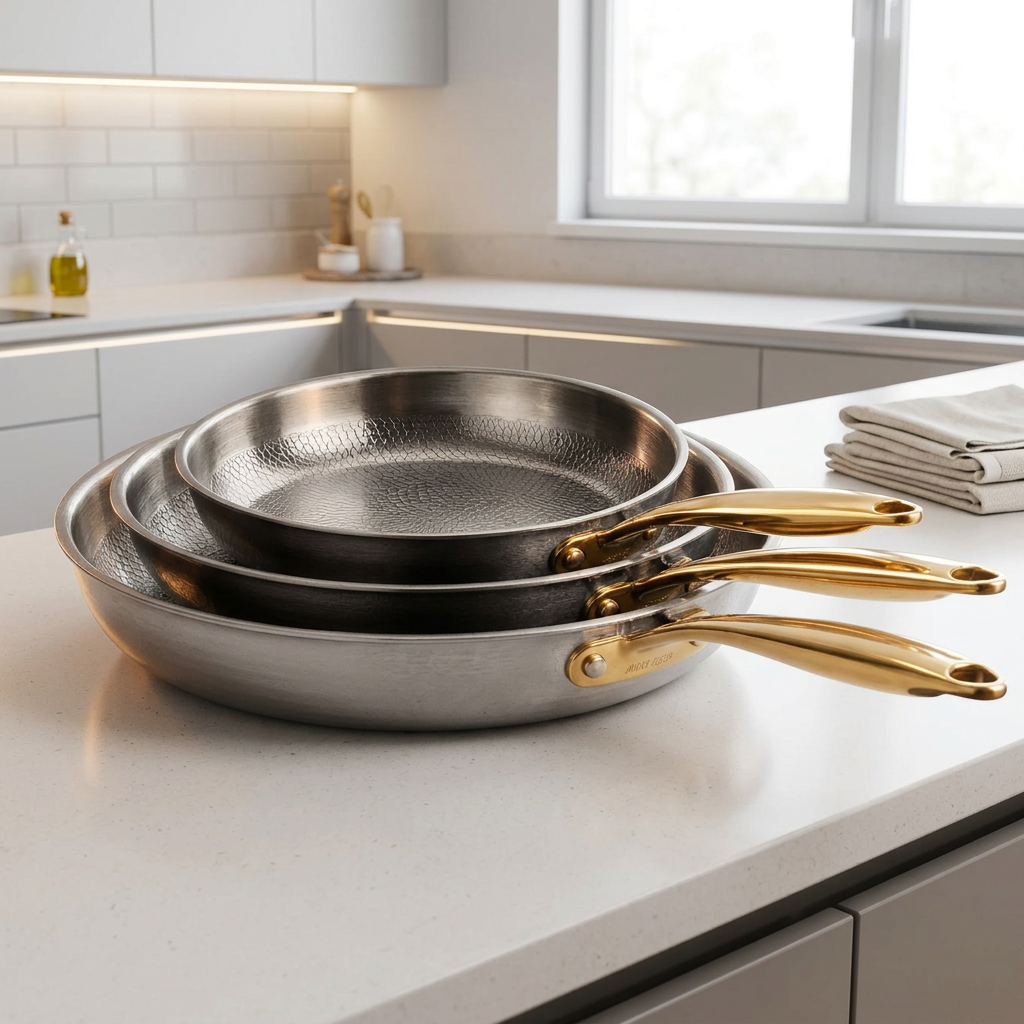 3-delt pandesæt i rent titanium