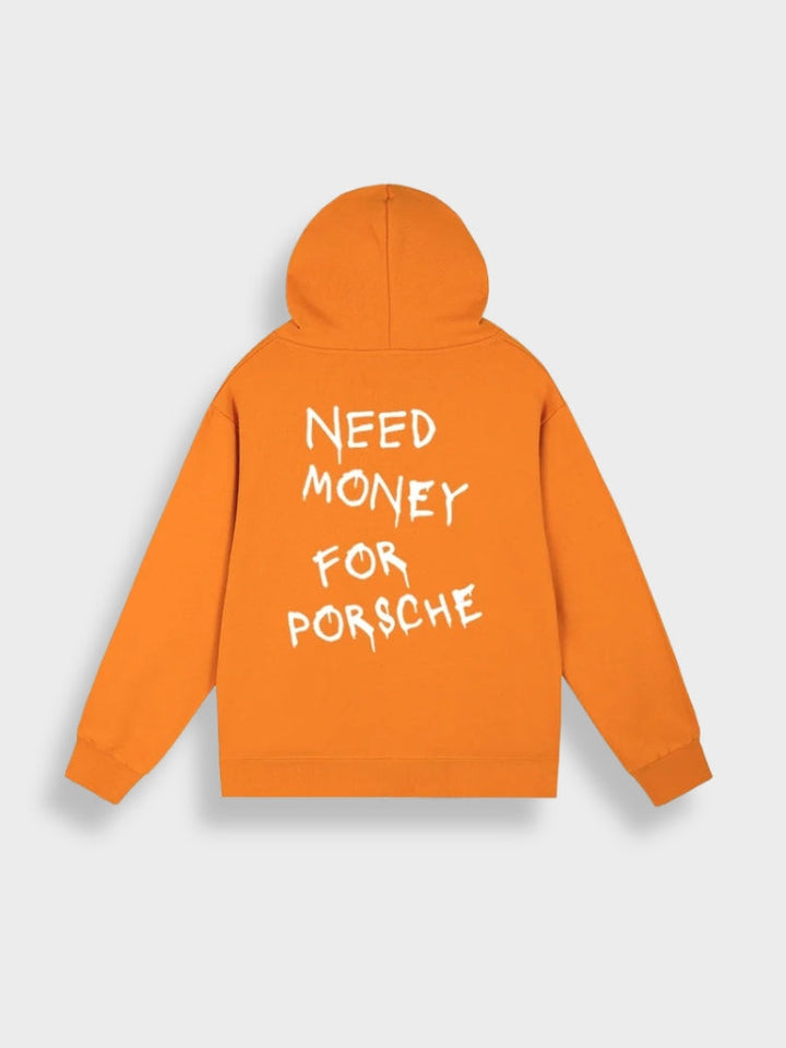 Oversized herre-hoodie med print - Noah