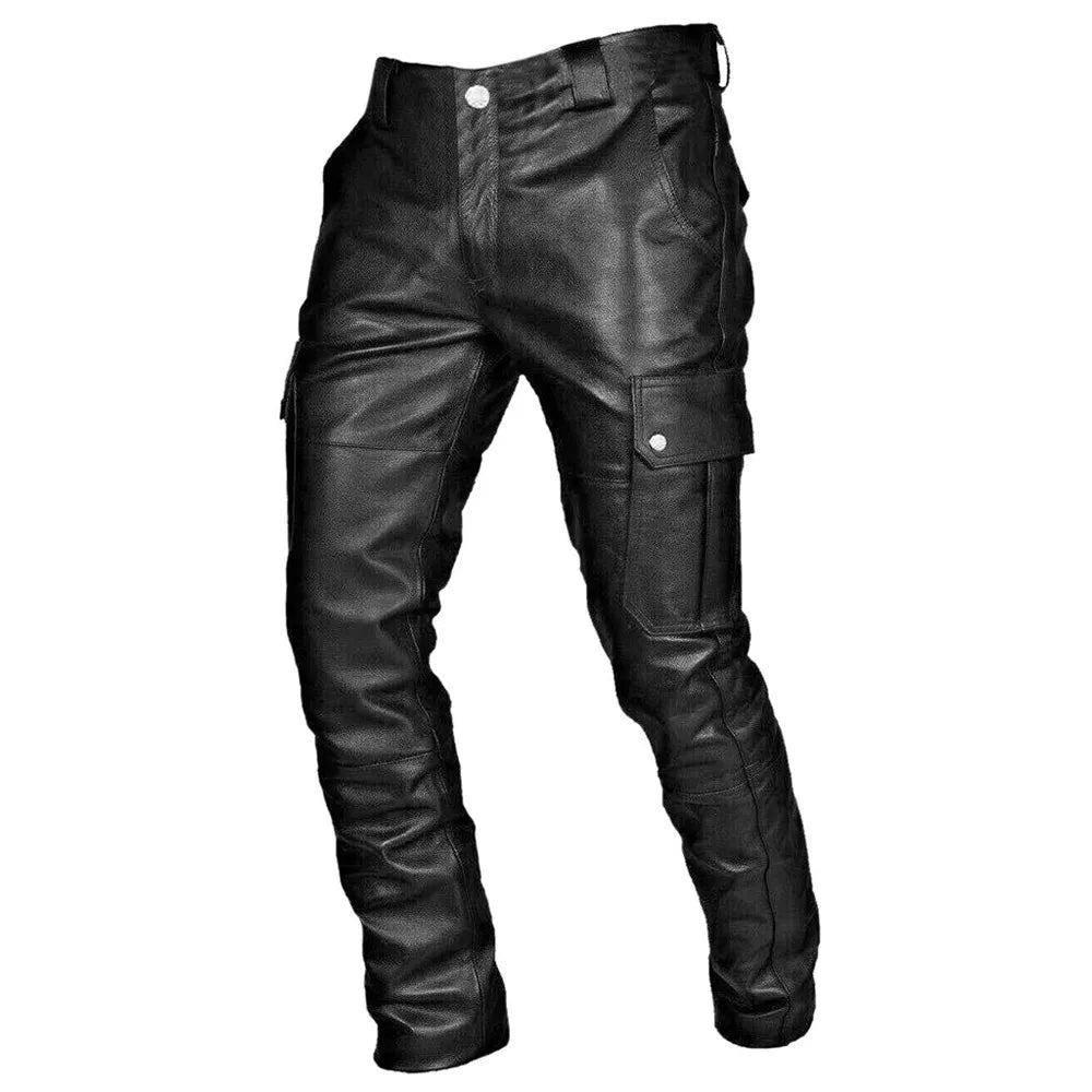Herren læderbukser i biker-stil – RoadVance