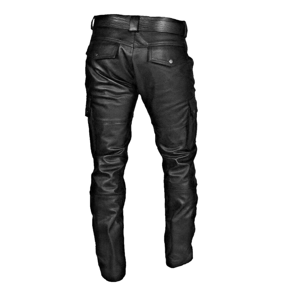 Herren læderbukser i biker-stil – RoadVance