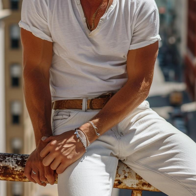 Casual Henley-krave Henley T-shirt med korte ærmer – Nico