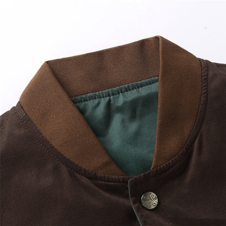 Lettherrens bomber overgangsjakke i vintage-look - Adrian