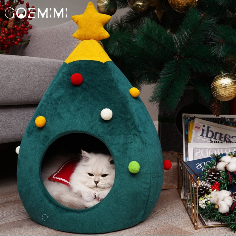 Juletræ kattekurv - FestivePurr