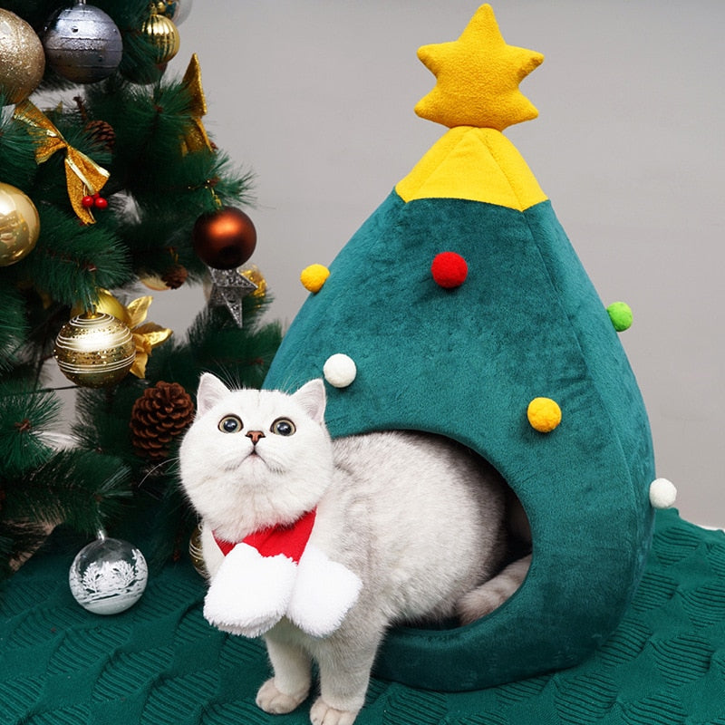 Juletræ kattekurv - FestivePurr