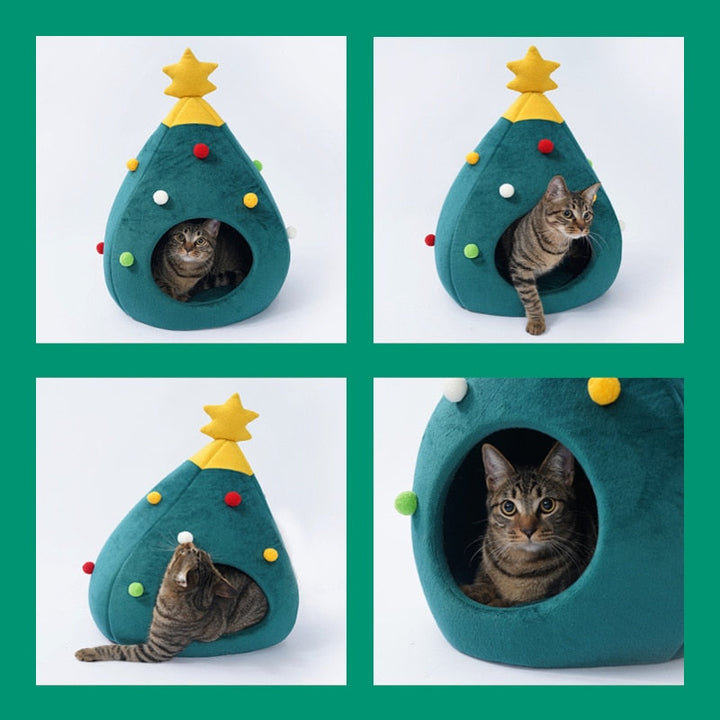 Juletræ kattekurv - FestivePurr