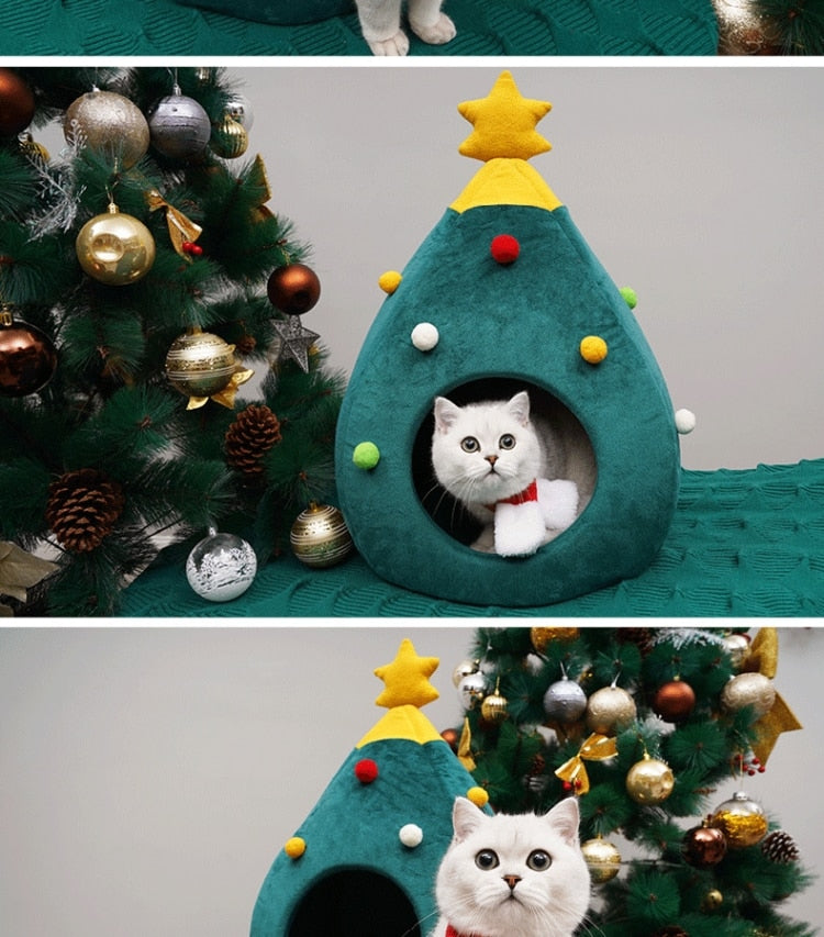 Juletræ kattekurv - FestivePurr