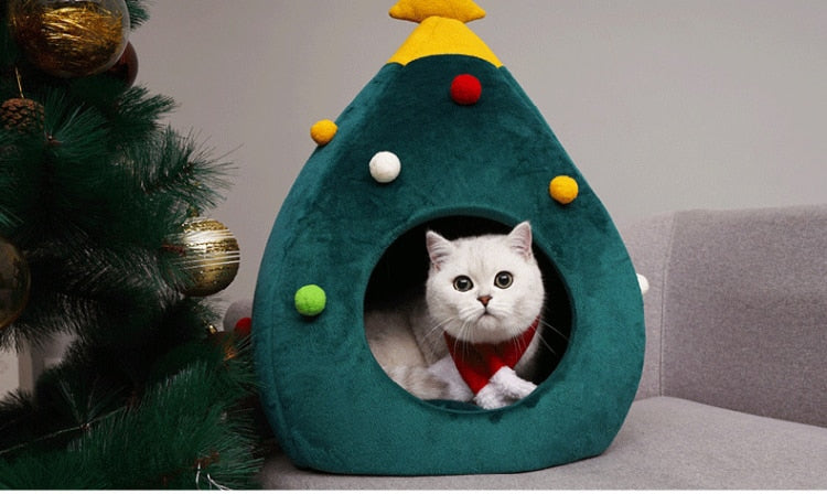 Juletræ kattekurv - FestivePurr