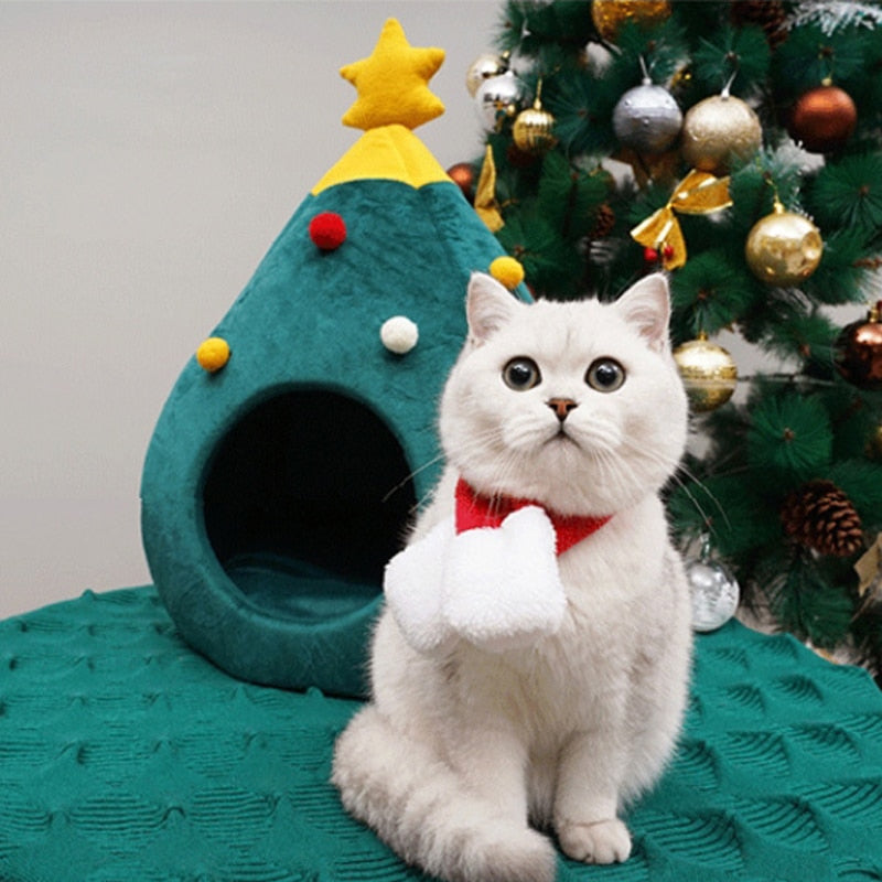Juletræ kattekurv - FestivePurr
