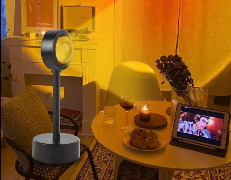 Solnedgangslampe med 4 farver - GlowSphere