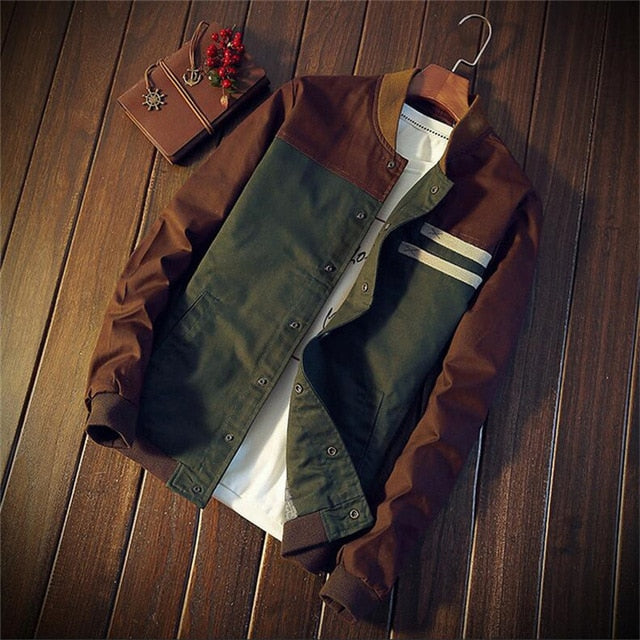 Lettherrens bomber overgangsjakke i vintage-look - Adrian