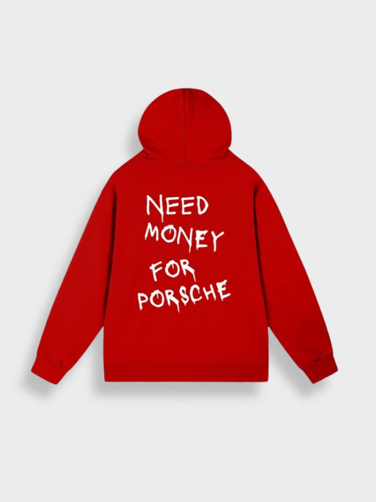 Oversized herre-hoodie med print - Noah