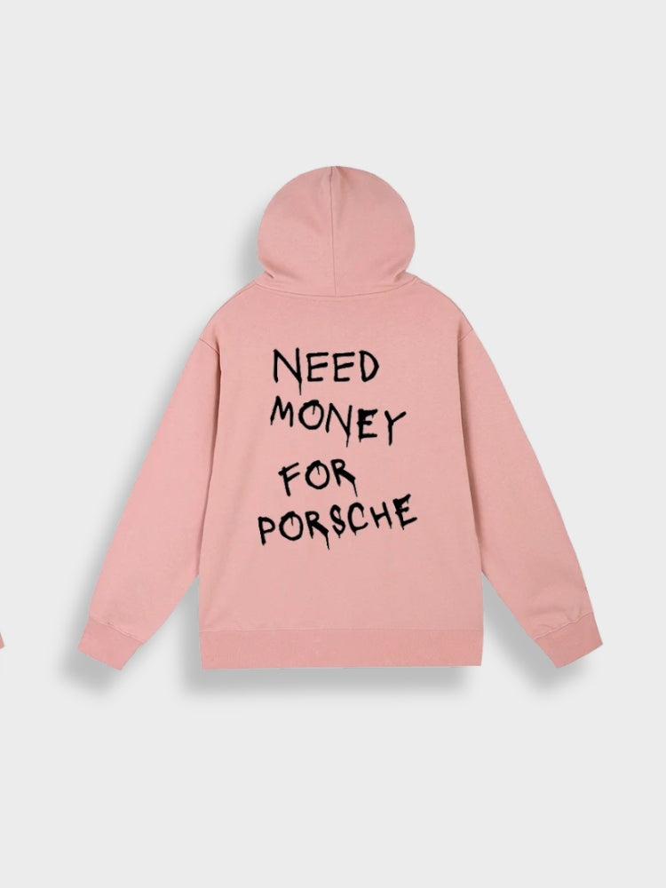 Oversized herre-hoodie med print - Noah