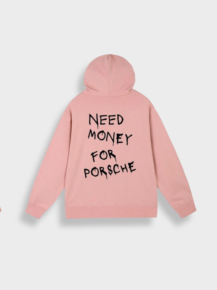 Oversized herre-hoodie med print - Noah