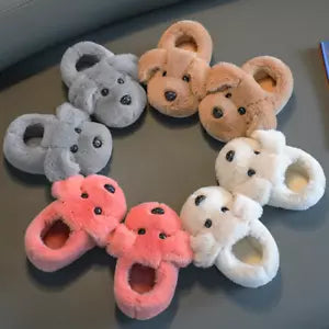 Børnehjemmesko med hundedesign – PuppyPaws