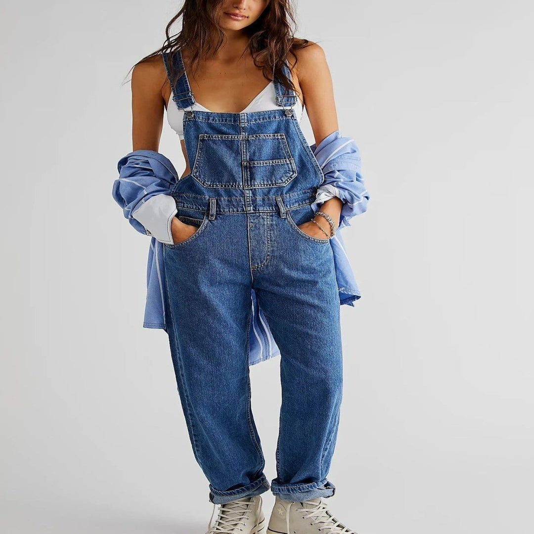 Denim dame overalls med afslappet pasform – Serena