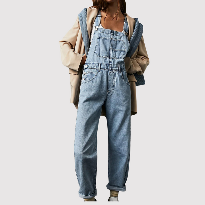 Denim dame overalls med afslappet pasform – Serena
