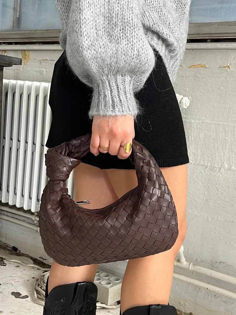 Vævet mini-håndtaske - Isabella