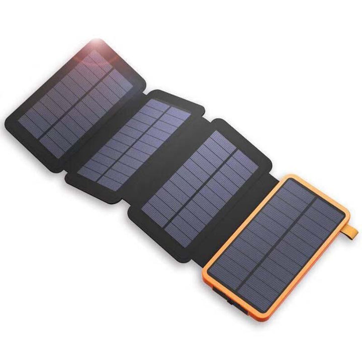 Solenergi-powerbank med 4 paneler og 3 USB-udgange – SunCore