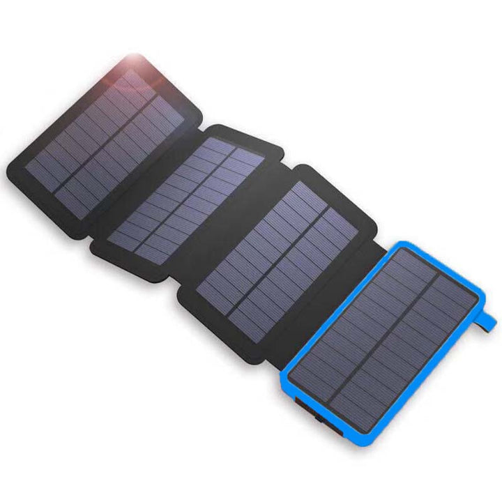 Solenergi-powerbank med 4 paneler og 3 USB-udgange – SunCore