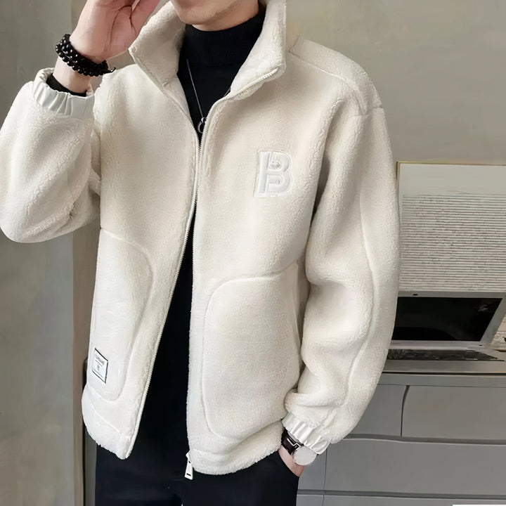 Herrer Fleece-jakke med høj krave – Milano