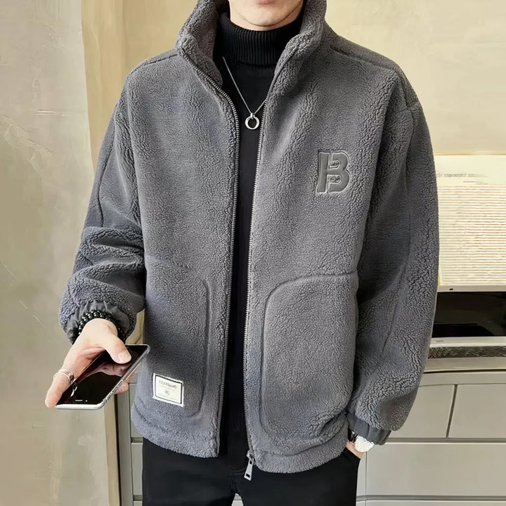 Herrer Fleece-jakke med høj krave – Milano
