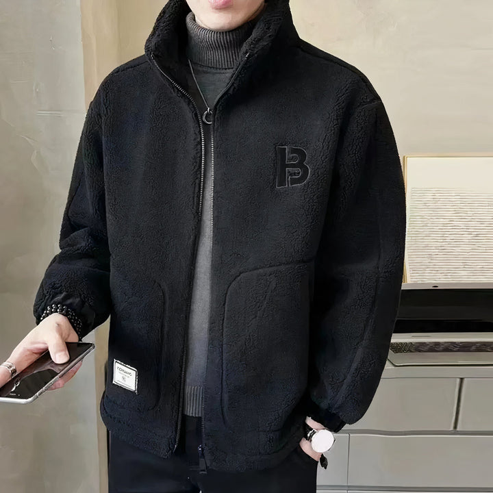 Herrer Fleece-jakke med høj krave – Milano