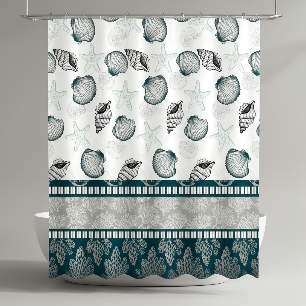 Stoffduschvorhang Mit Kunststoffhaken - SplashDot