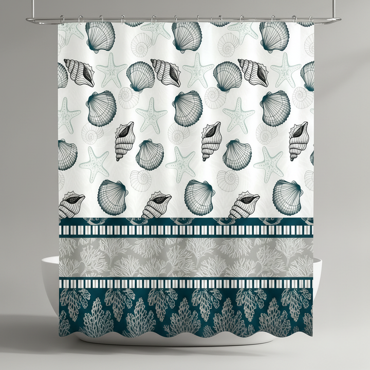 Stoffduschvorhang Mit Kunststoffhaken - SplashDot