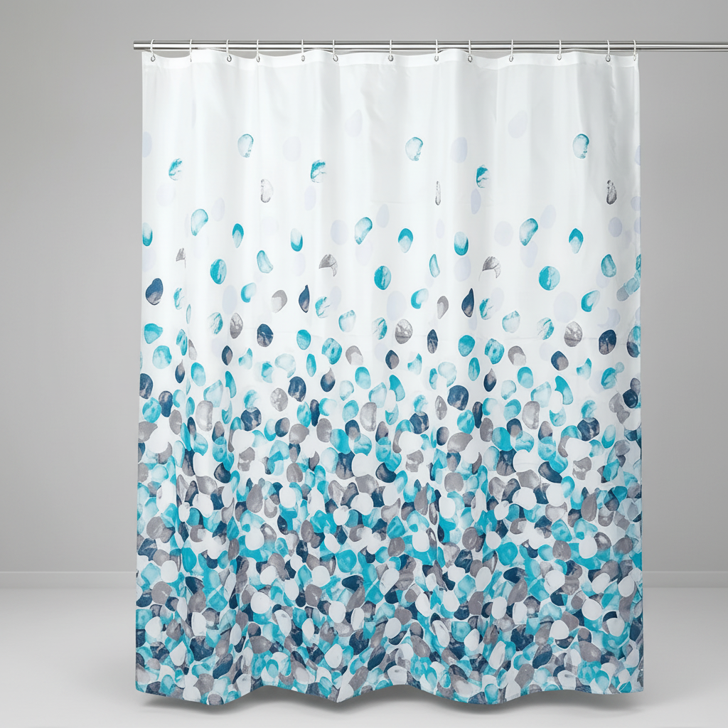 Stoffduschvorhang Mit Kunststoffhaken - SplashDot