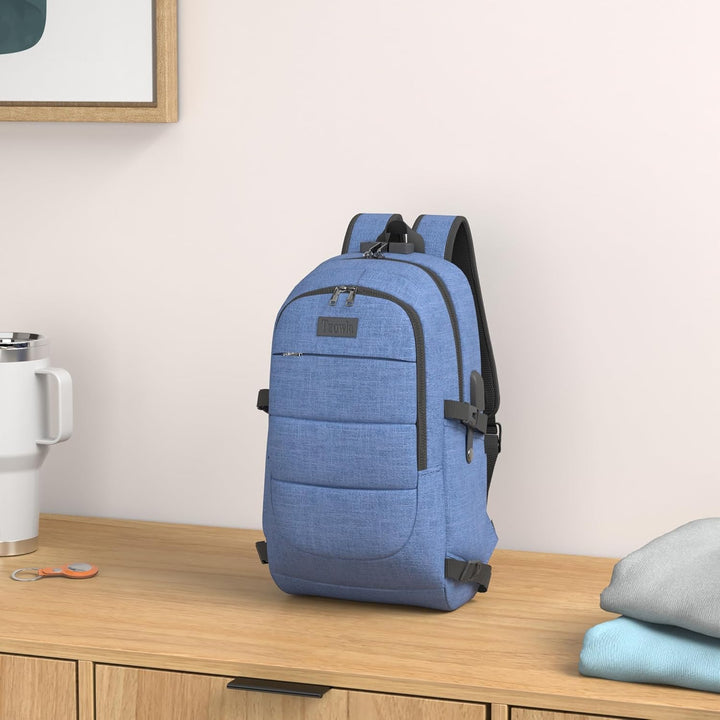Ekstra stor tyverisikret laptop- og rejserygsæk med USB-port – 30–50 L