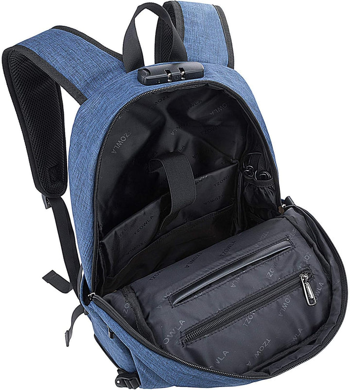 Ekstra stor tyverisikret laptop- og rejserygsæk med USB-port – 30–50 L