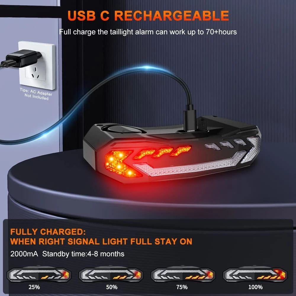 Smart baglygtealarm - BikeGuard™